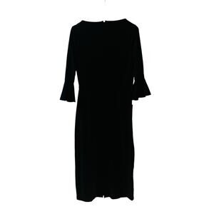 Eshakti Black Bell Sleeve Sheath Size L Large